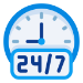 خدمة 24 ساعة طوال الأسبوع